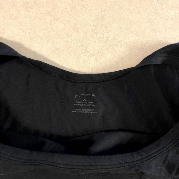 NWT  Yummie Tummie Womens Shapewear Tank Top 3 Panel Black Holds in Tummy Size L - Picture 6 of 7